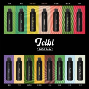 正版 FEIBI 8000口 菲比 一次性電子煙 拋棄式電子菸
